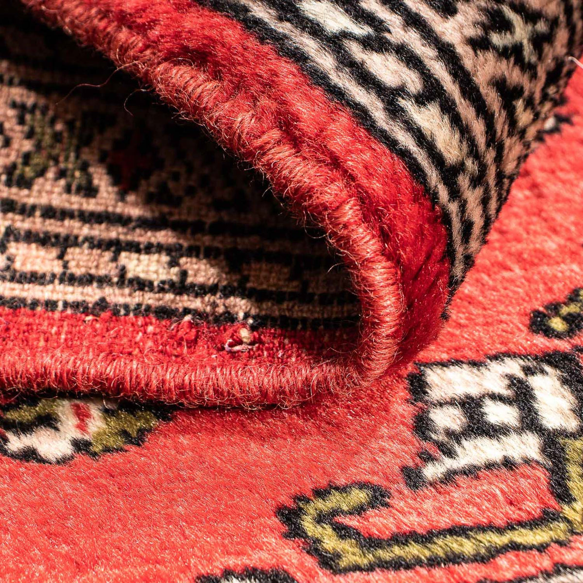 Alfombra Pakistani cuadrado - 63 x 62 cm - rojo