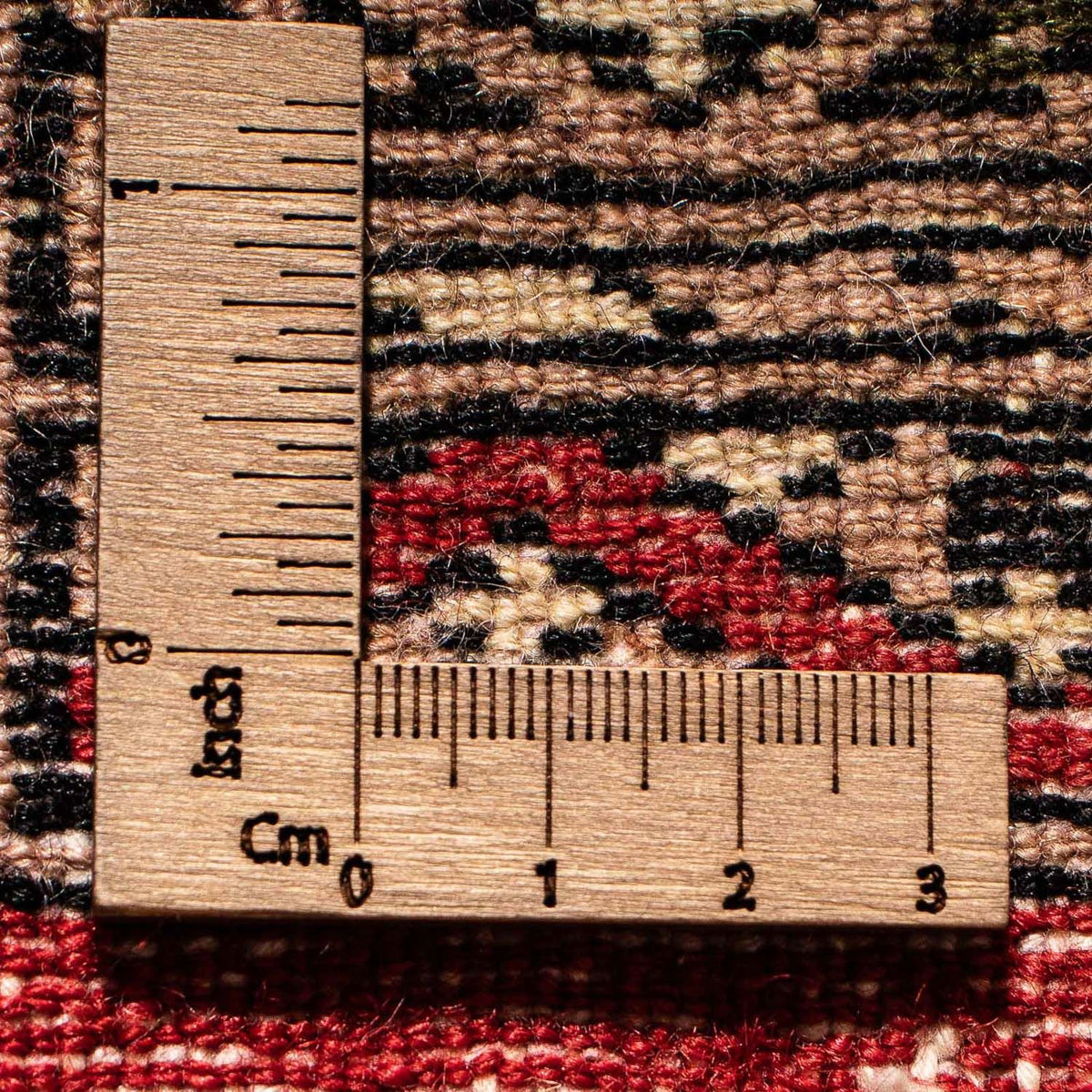 Alfombra Pakistani cuadrado - 63 x 62 cm - rojo