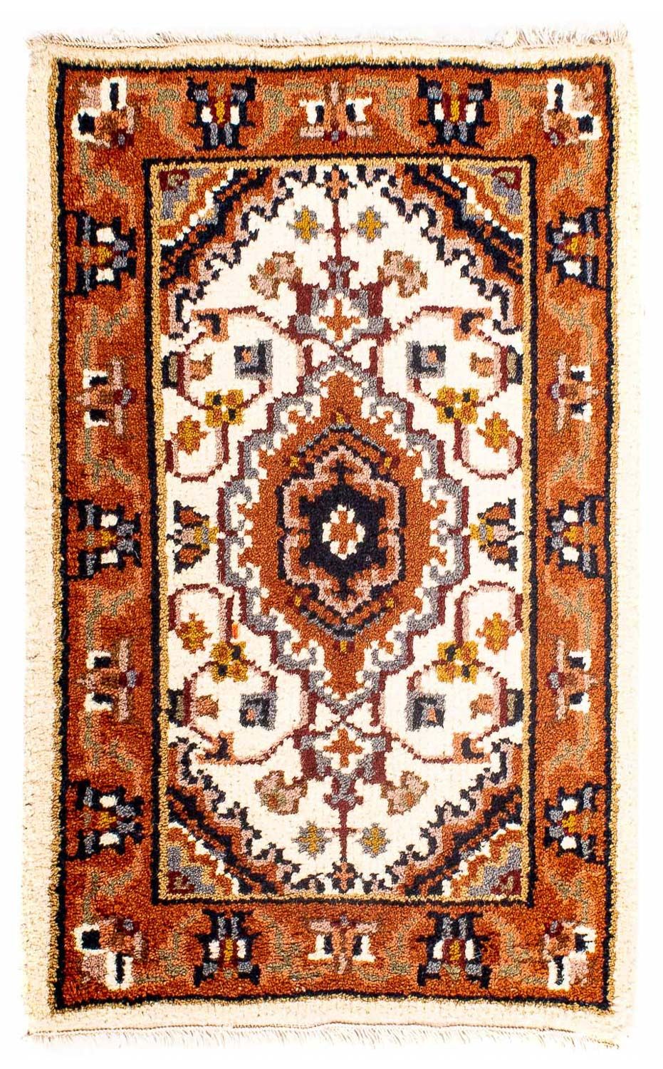 Alfombra oriental - Bidjar - Indus - 90 x 60 cm - beige