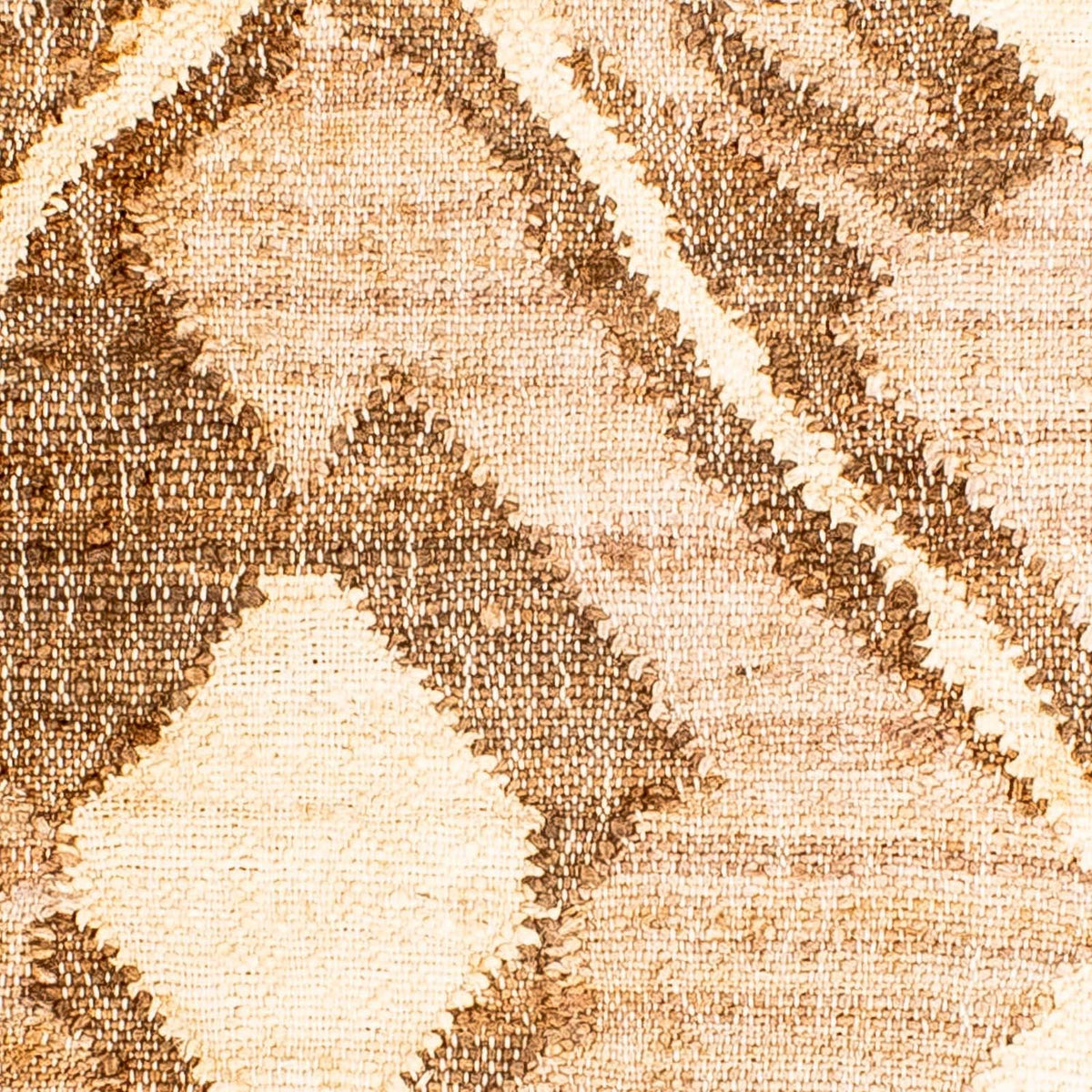 Alfombra Kelim - Tendencia cuadrado  - 63 x 62 cm - marrón claro