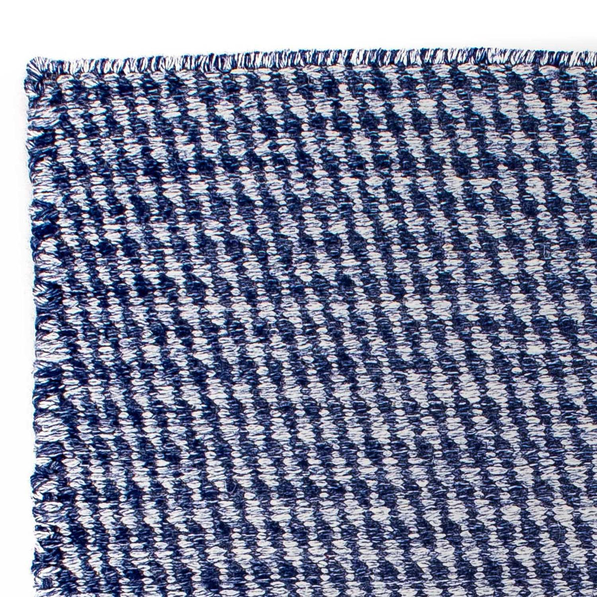 Alfombra Kelim - Tendencia cuadrado  - 63 x 62 cm - azul oscuro