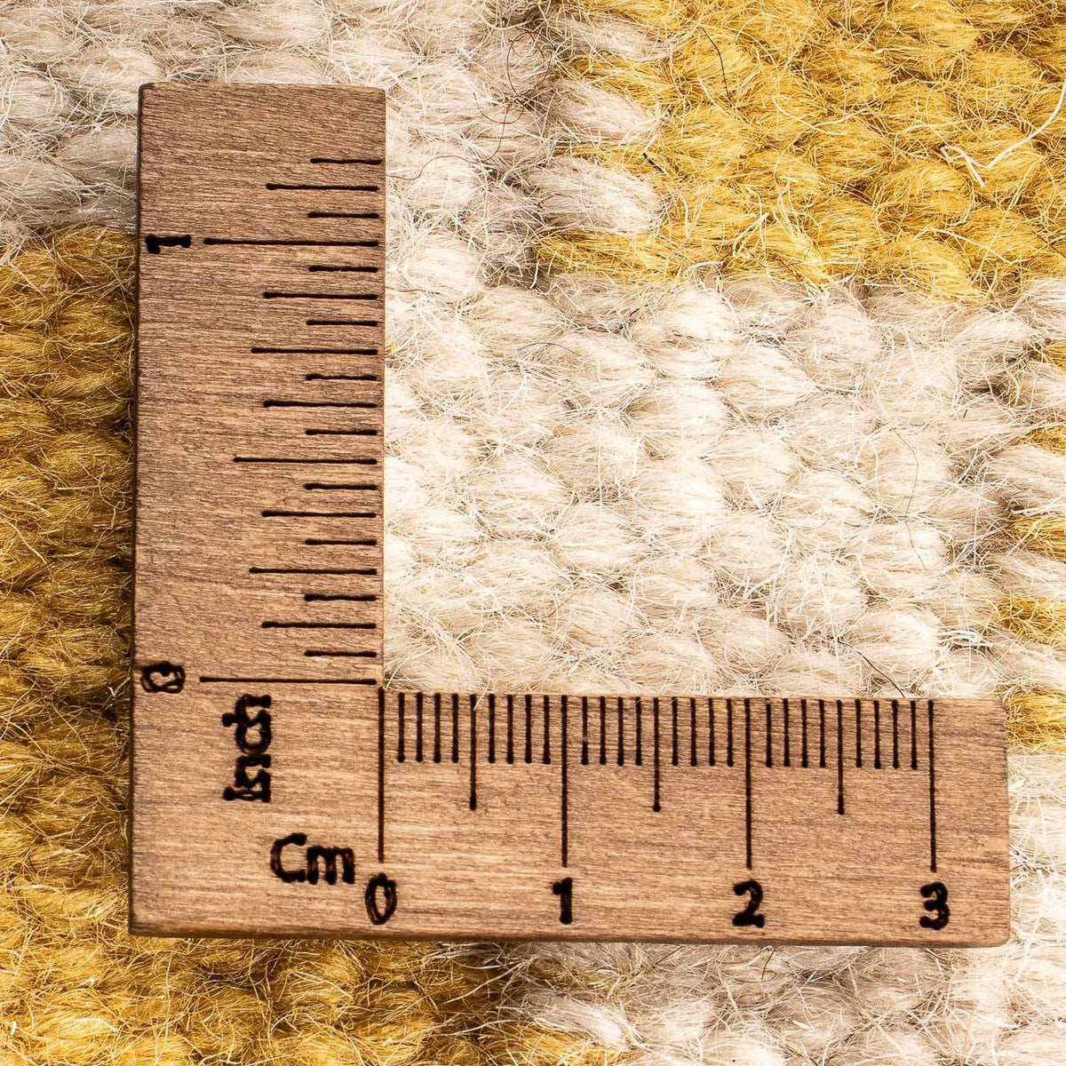 Alfombra Kelim - Tendencia cuadrado  - 80 x 72 cm - beige