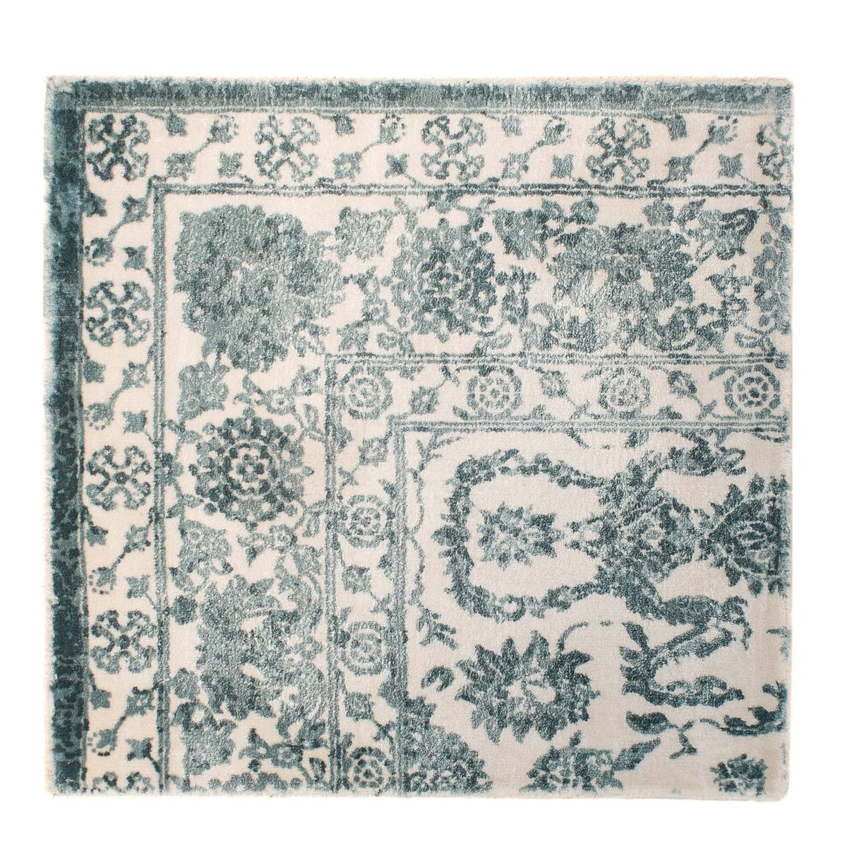 Alfombra de viscosa cuadrado - 55 x 50 cm - beige