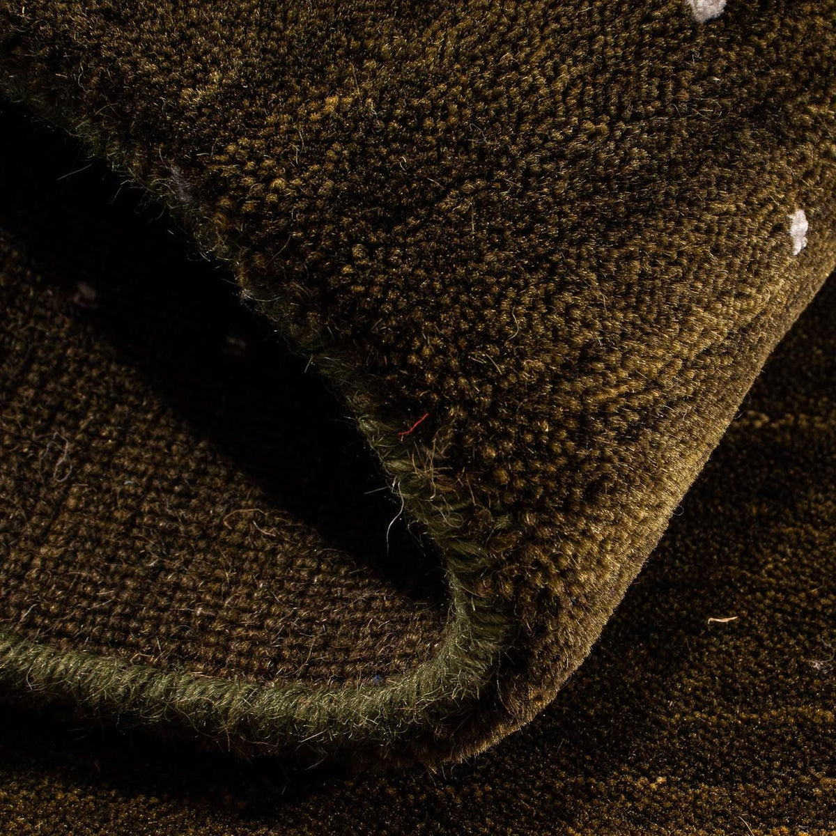 Alfombra Gabbeh - Loribaft Indus - 91 x 64 cm - marrón oscuro