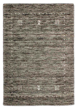 Alfombra Gabbeh - Loribaft Indus - 95 x 63 cm - gris