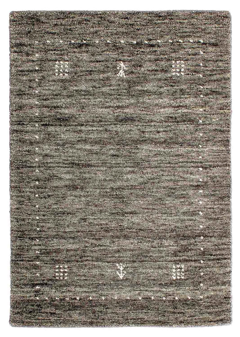 Alfombra Gabbeh - Loribaft Indus - 95 x 63 cm - gris