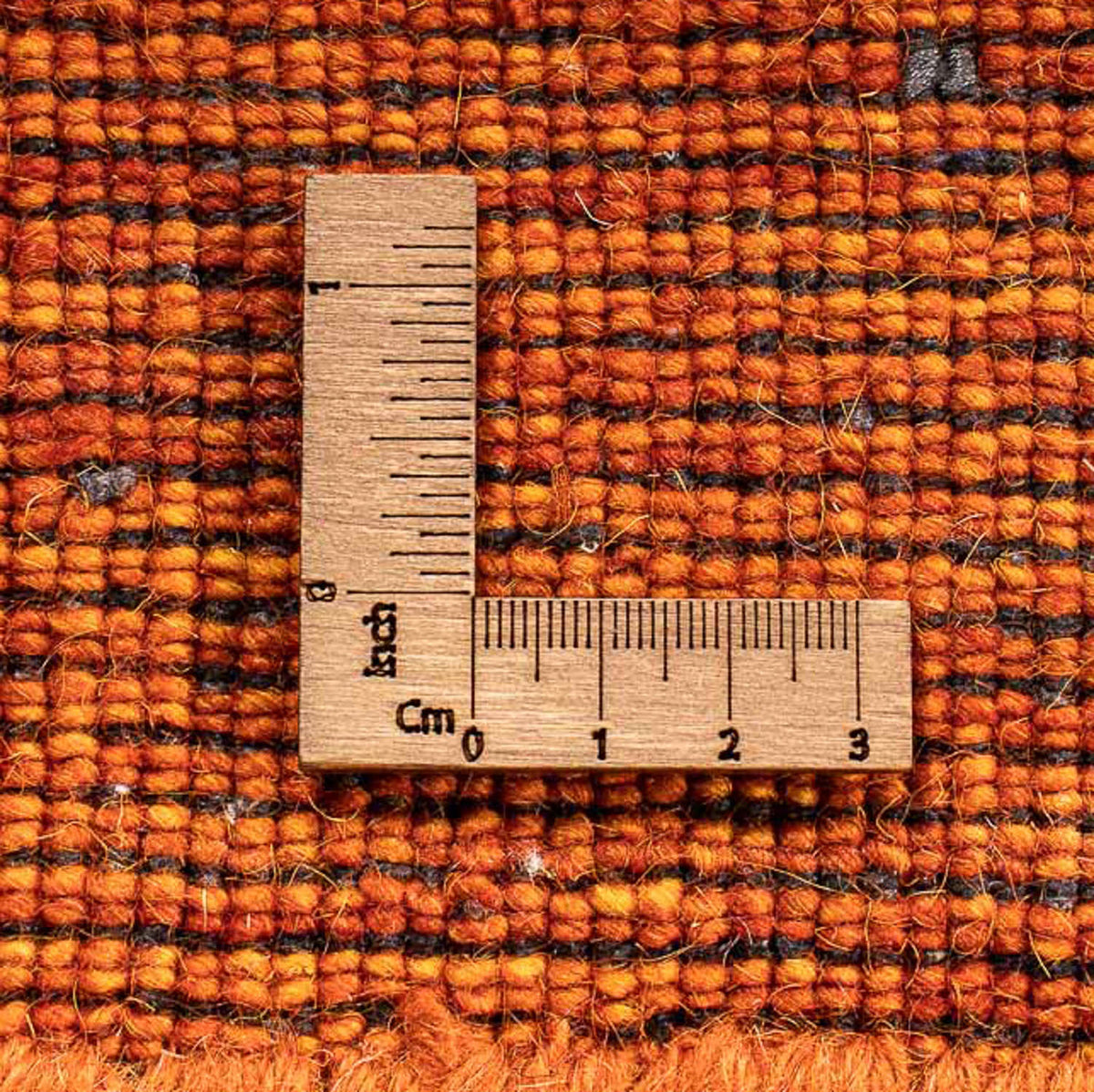 Alfombra Gabbeh - Loribaft Indus - 133 x 70 cm - naranja