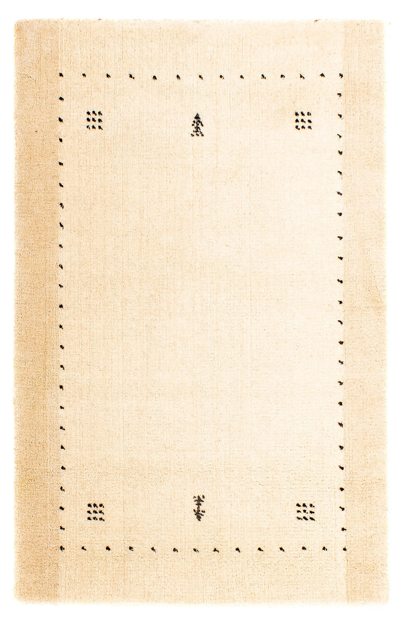 Alfombra Gabbeh - Loribaft Indus - 93 x 63 cm - beige