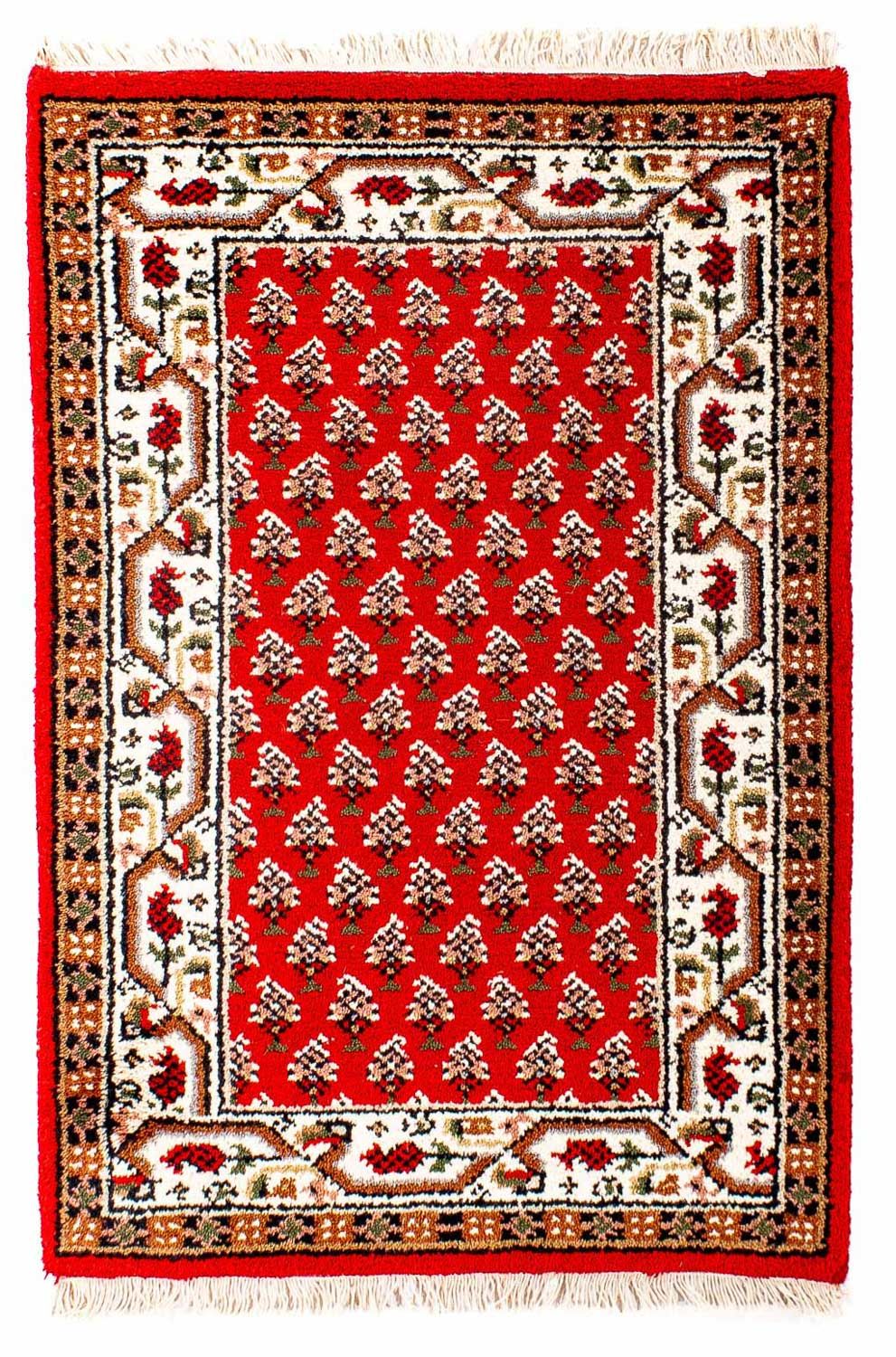 Alfombra oriental - Mir - Indus - 93 x 60 cm - rojo