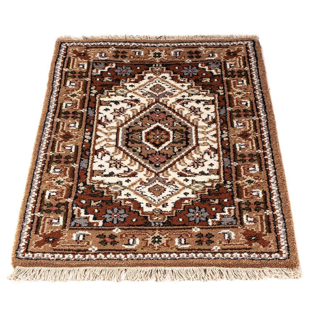 Alfombra oriental - Bidjar - Indus - 91 x 61 cm - beige