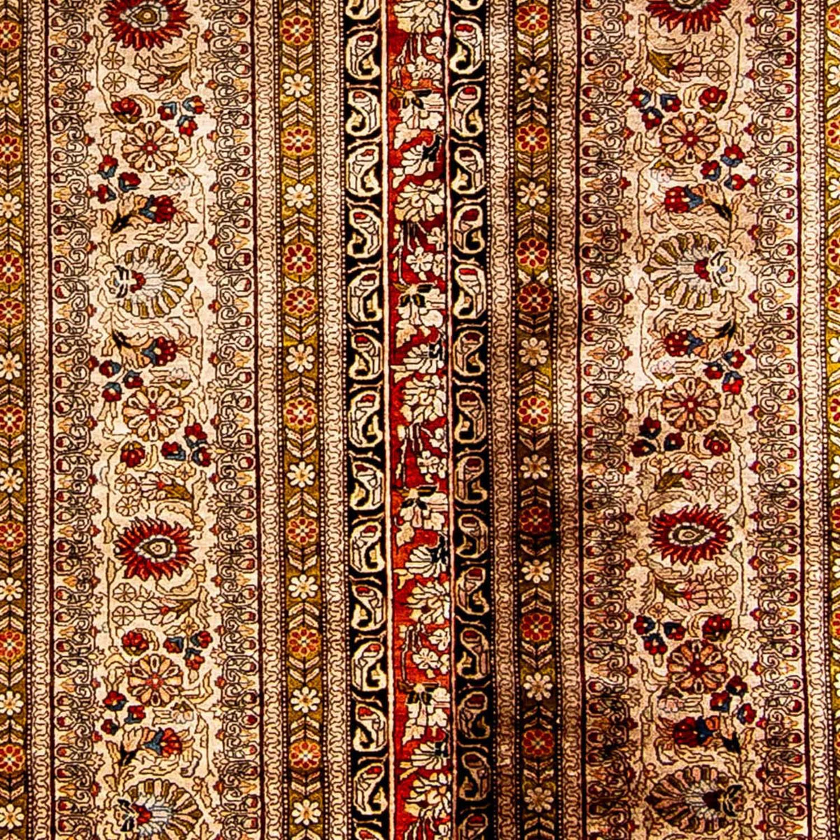 Alfombra de pasillo Alfombra de seda - Seda china - 272 x 71 cm - rojo