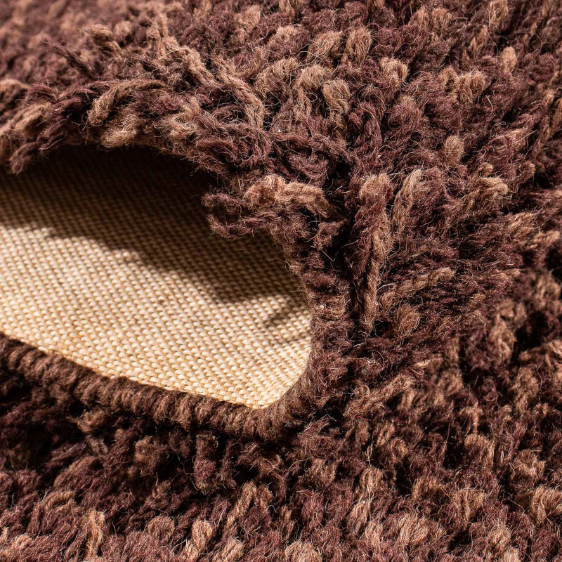 Alfombra de pasillo Alfombra de pelo largo - 295 x 65 cm - marrón