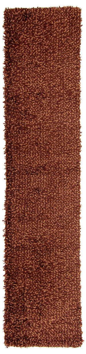 Alfombra de pasillo Alfombra de pelo largo - 295 x 66 cm - marrón
