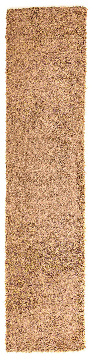 Alfombra de pasillo Alfombra de pelo largo - 310 x 65 cm - marrón claro