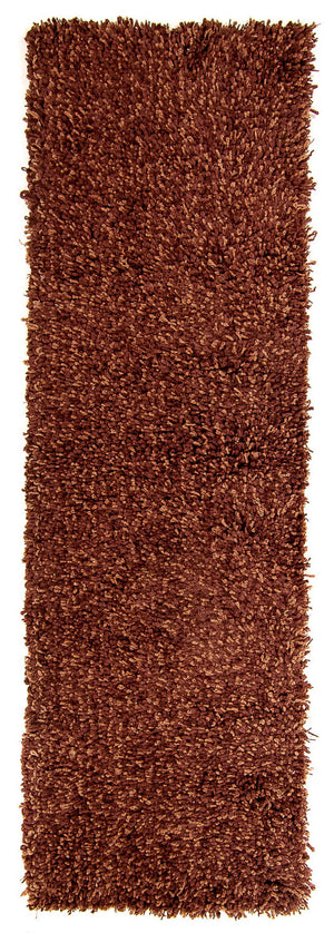 Alfombra de pasillo Alfombra de pelo largo - 205 x 64 cm - marrón