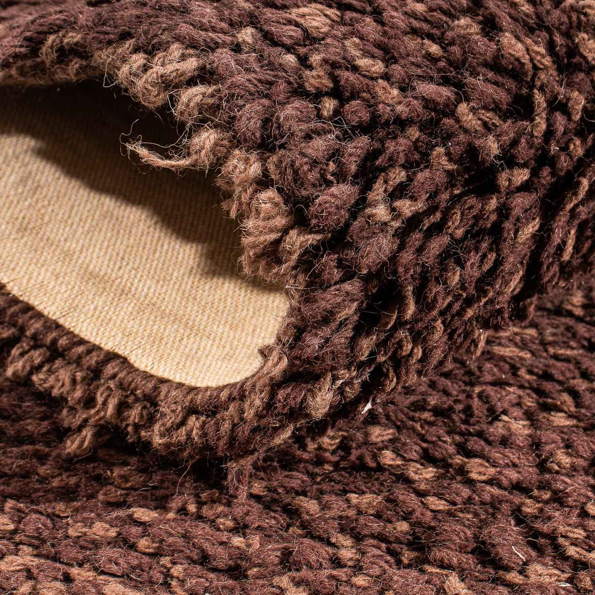 Alfombra de pasillo Alfombra de pelo largo - 205 x 64 cm - marrón