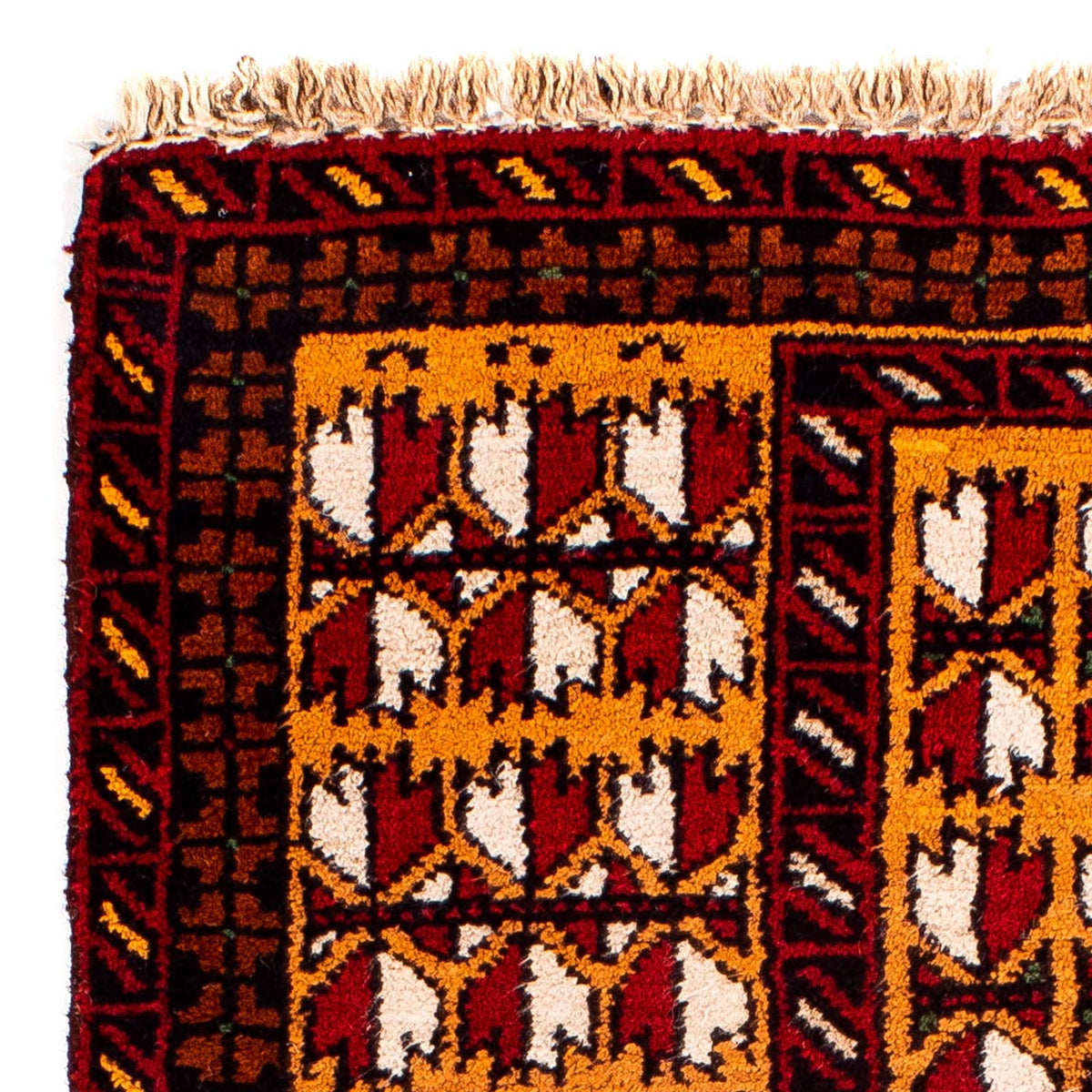 Alfombra Belutsch - 129 x 75 cm - rojo oscuro