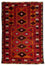 Alfombra Belutsch - 125 x 80 cm - rojo oscuro