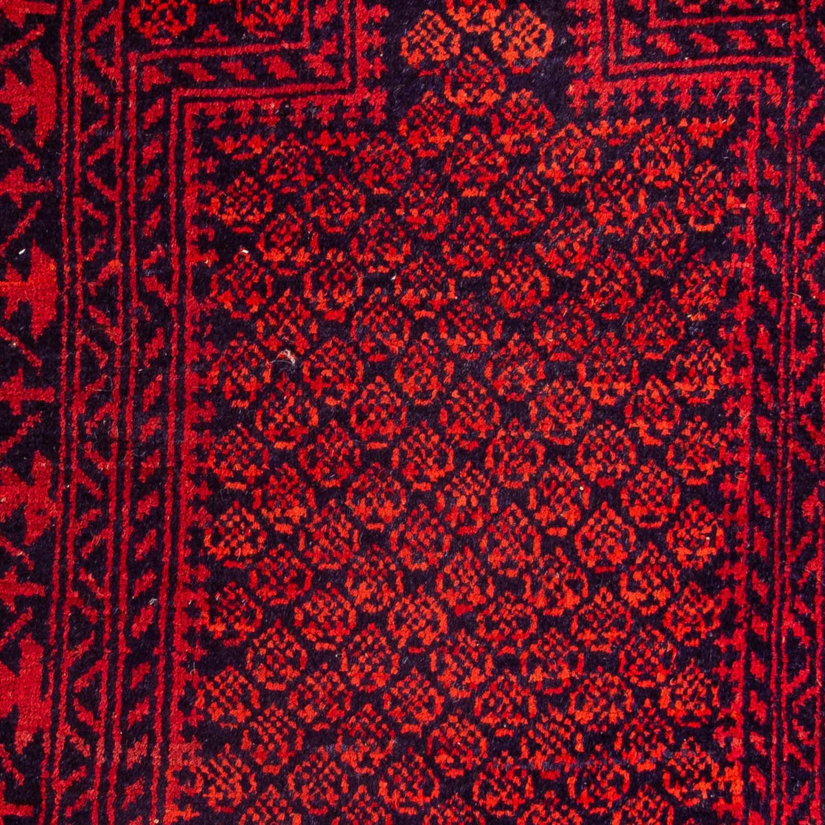 Alfombra Belutsch - 132 x 79 cm - rojo oscuro