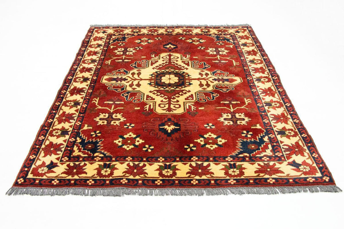 Alfombra afgana - Hatschlu - 195 x 159 cm - óxido