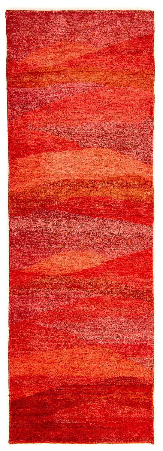 Alfombra de pasillo Alfombra Gabbeh - Indus - 197 x 77 cm - rojo