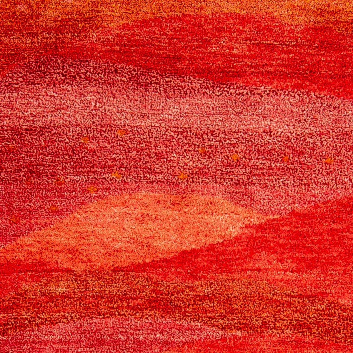 Alfombra de pasillo Alfombra Gabbeh - Indus - 197 x 77 cm - rojo
