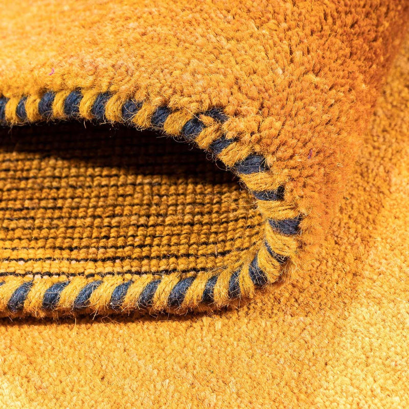 Alfombra de pasillo Alfombra Gabbeh - Loribaft Persa - 395 x 80 cm - naranja