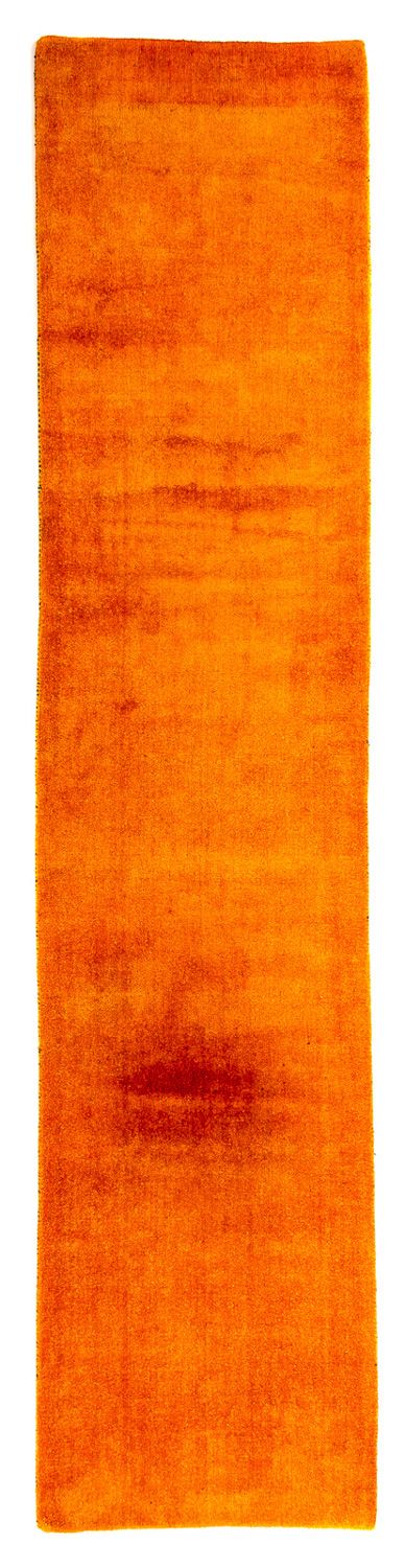 Alfombra de pasillo Alfombra Gabbeh - Loribaft Persa - 395 x 80 cm - naranja