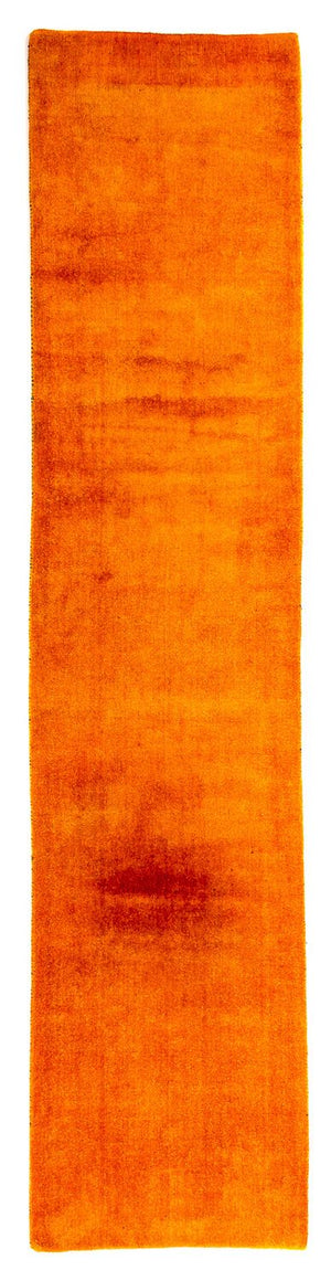 Alfombra de pasillo Alfombra Gabbeh - Loribaft Persa - 395 x 80 cm - naranja