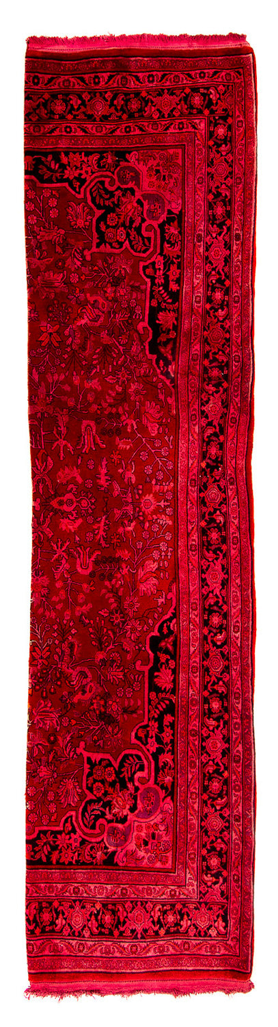 Alfombra de pasillo Alfombra persa - Bidjar - 320 x 83 cm - rojo