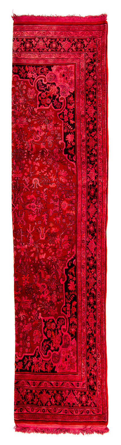 Alfombra de pasillo Alfombra persa - Bidjar - 320 x 74 cm - rojo