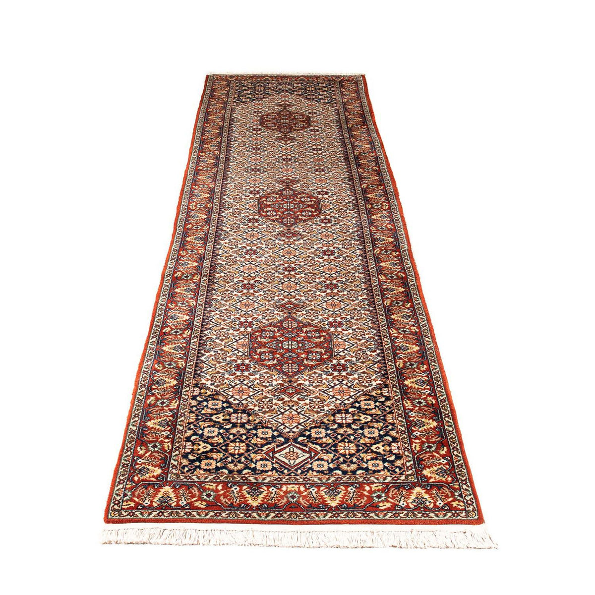 Alfombra de pasillo Alfombra oriental - Bidjar - Indus - 340 x 77 cm - beige
