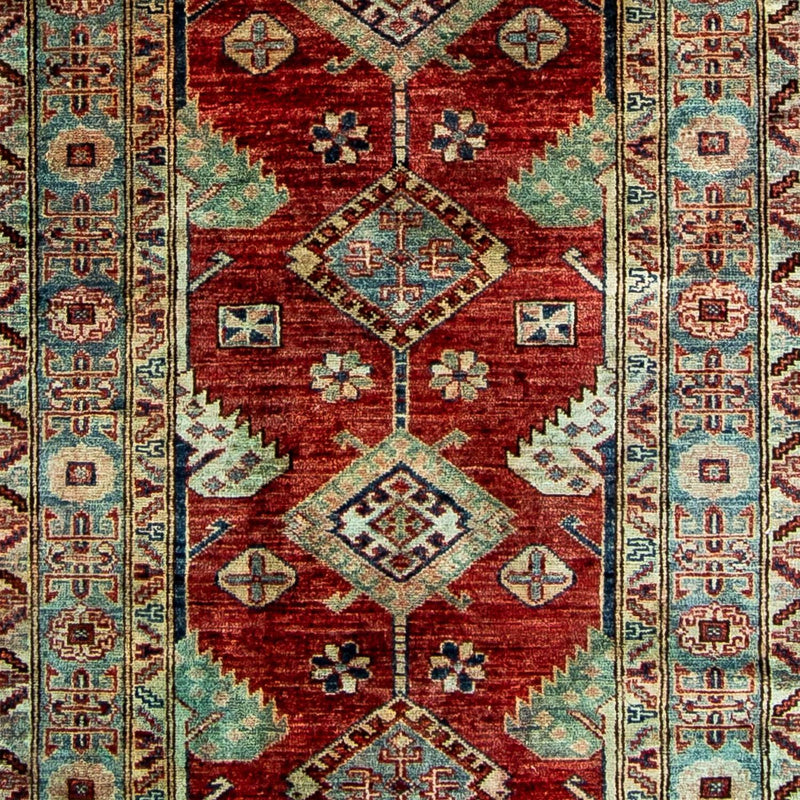 Alfombra de pasillo Alfombra Ziegler - Kazak - 315 x 82 cm - rojo oscuro