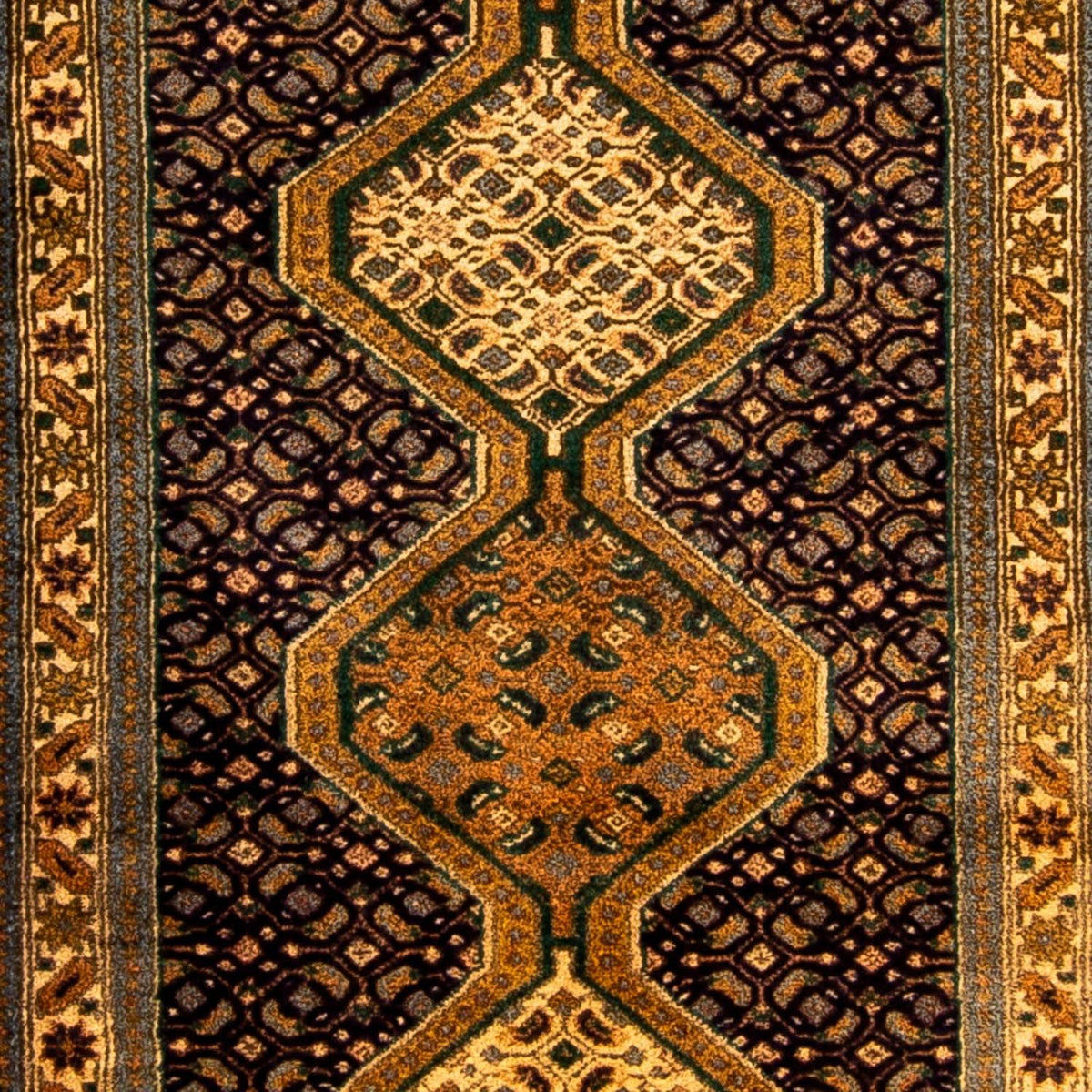 Alfombra de pasillo Alfombra persa - Nómada - 297 x 70 cm - azul oscuro