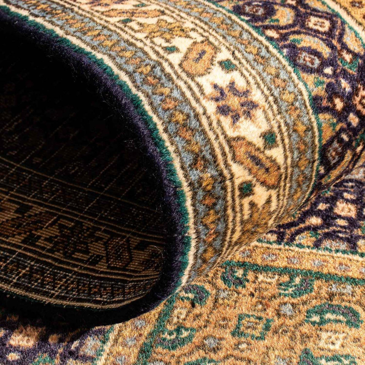 Alfombra de pasillo Alfombra persa - Nómada - 297 x 70 cm - azul oscuro