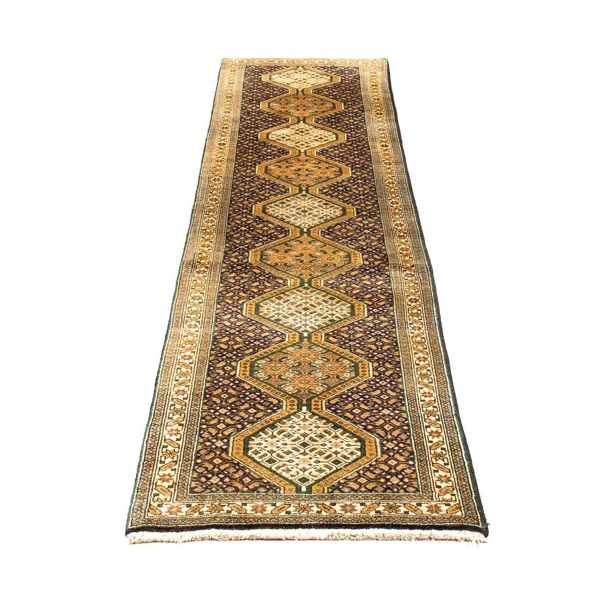 Alfombra de pasillo Alfombra persa - Nómada - 297 x 70 cm - azul oscuro