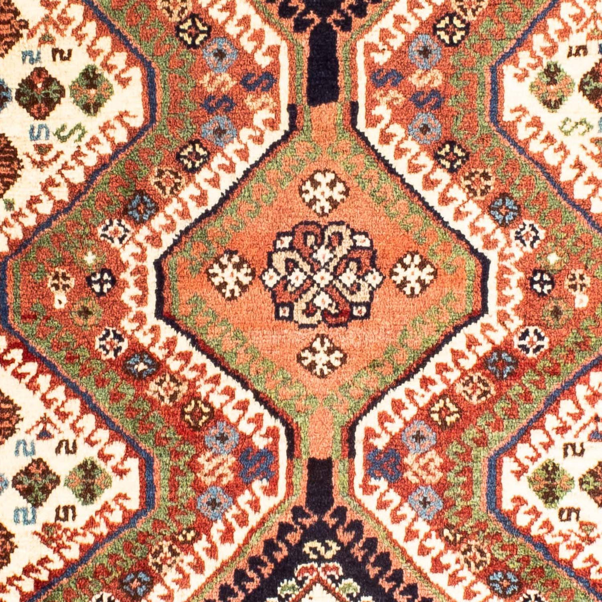 Alfombra persa - Nómada - 101 x 64 cm - marrón claro