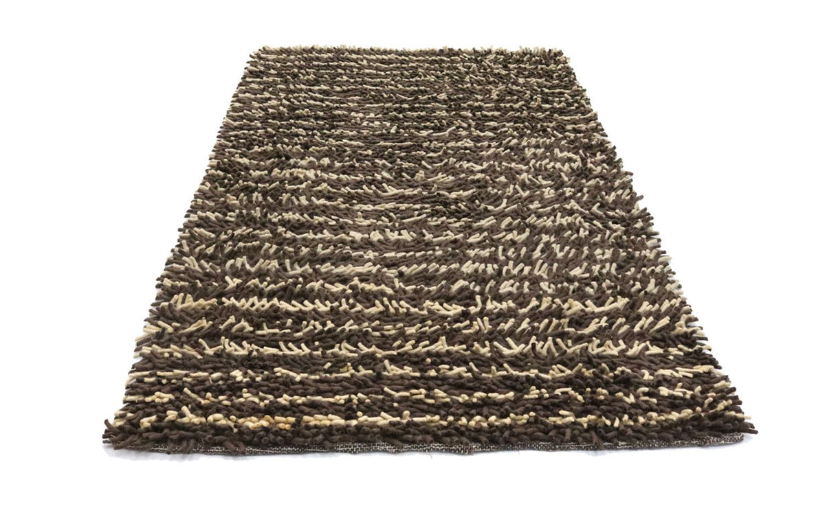 Alfombra de pelo largo - 198 x 129 cm - multicolor