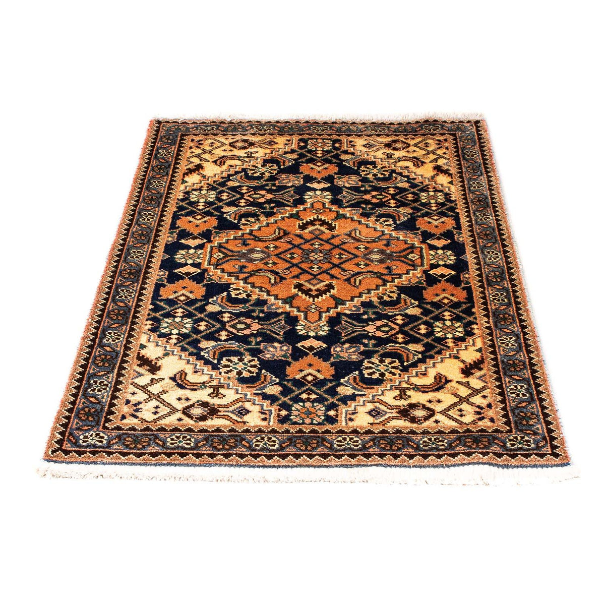Alfombra persa - Nómada - 119 x 70 cm - azul oscuro