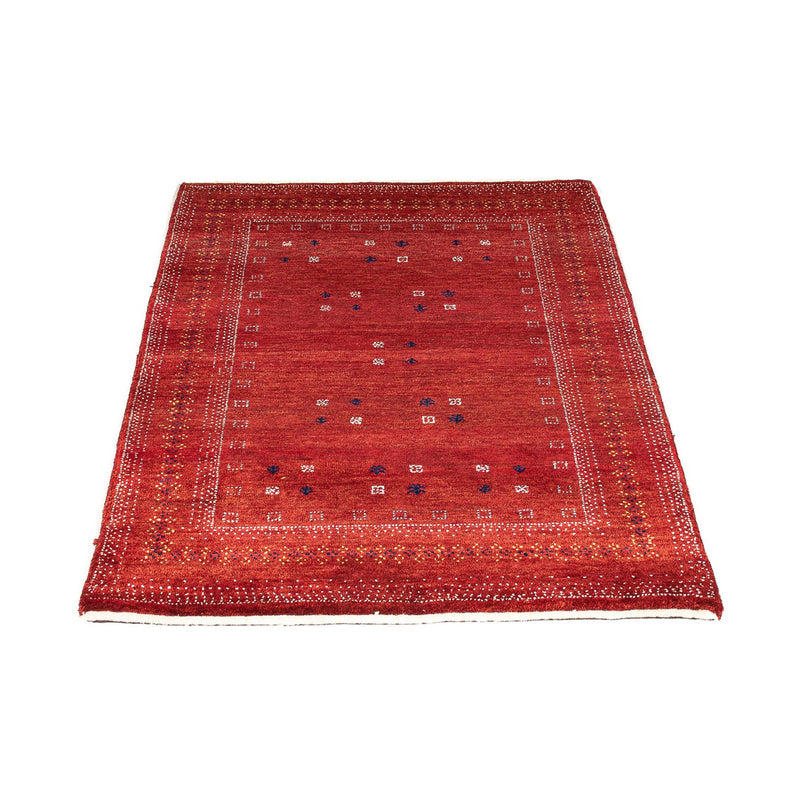 Alfombra Gabbeh - Loribaft Persa - 120 x 81 cm - rojo oscuro
