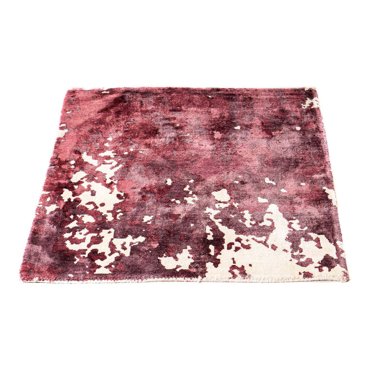 Alfombra de viscosa cuadrado - 70 x 70 cm - multicolor