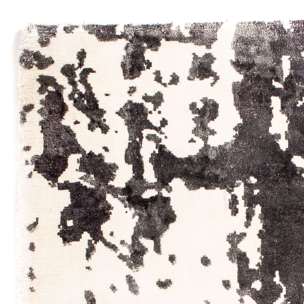 Alfombra de viscosa cuadrado - 70 x 70 cm - beige