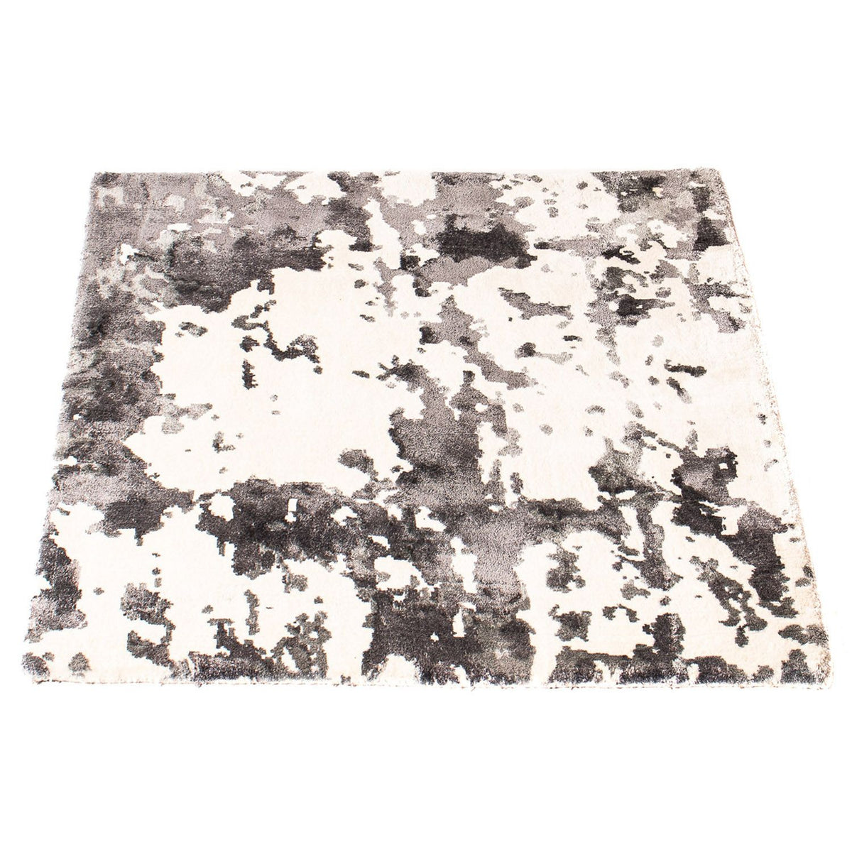 Alfombra de viscosa cuadrado - 70 x 70 cm - beige