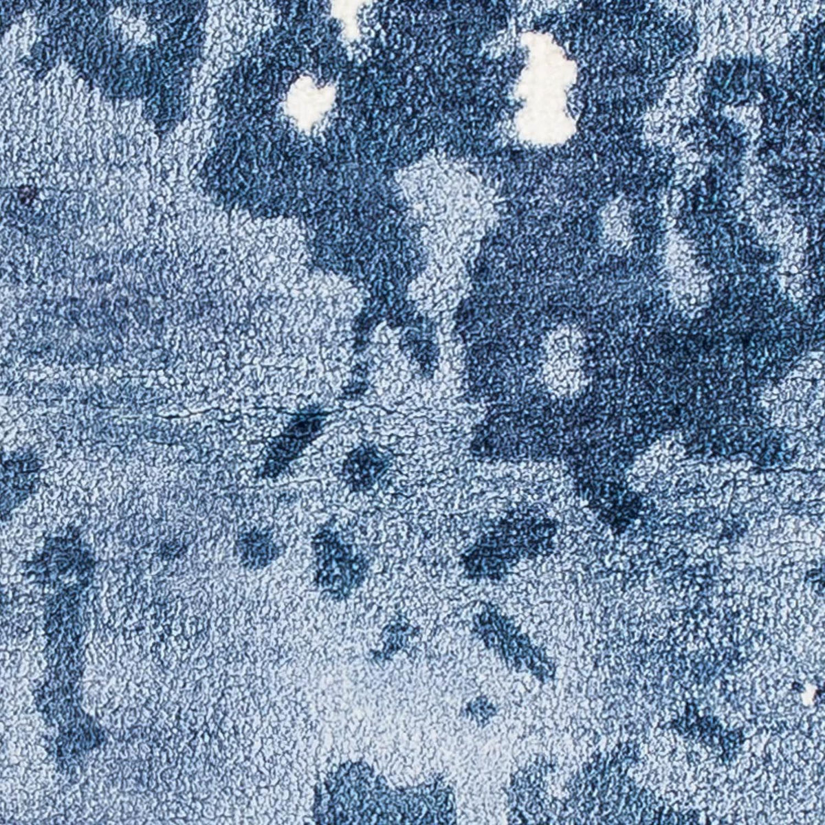 Alfombra de viscosa cuadrado - 70 x 70 cm - azul
