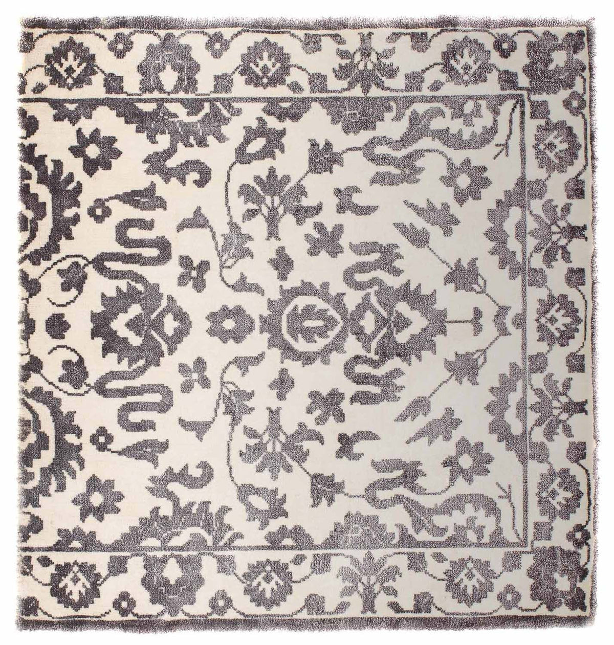 Alfombra de viscosa cuadrado - 70 x 70 cm - gris claro