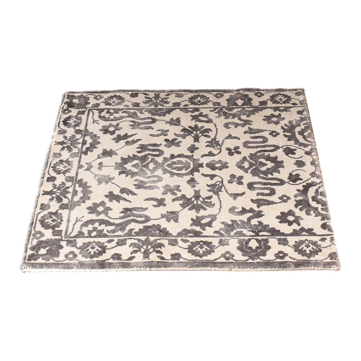 Alfombra de viscosa cuadrado - 70 x 70 cm - gris claro