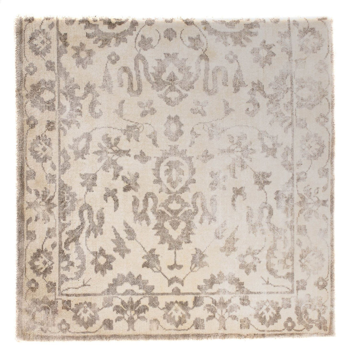 Alfombra de viscosa cuadrado - 70 x 70 cm - marrón claro