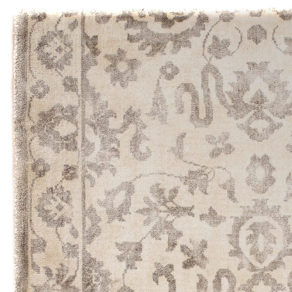 Alfombra de viscosa cuadrado - 70 x 70 cm - marrón claro