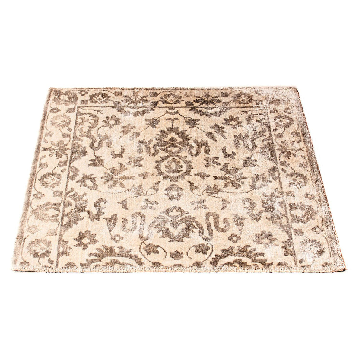 Alfombra de viscosa cuadrado - 70 x 70 cm - marrón claro