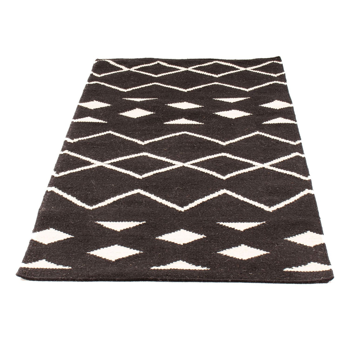 Alfombra Kelim - Tendencia - 160 x 80 cm - azul oscuro